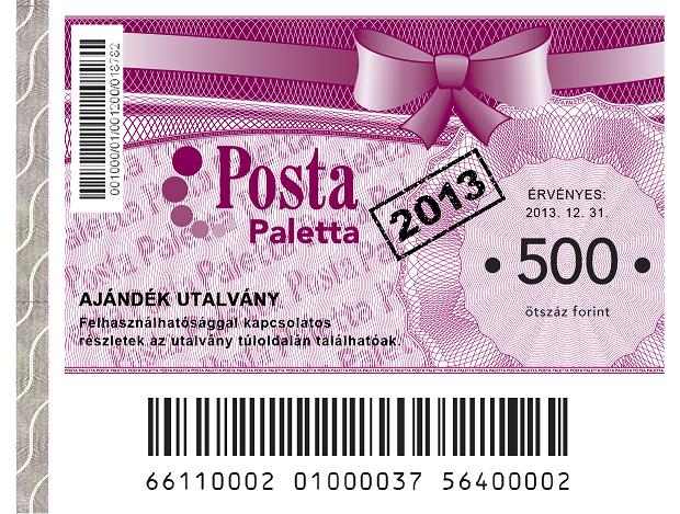 Posta Paletta ajándékutalvány
